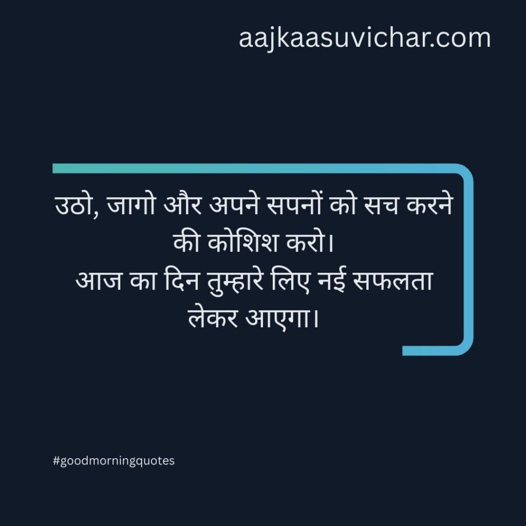 Good Morning Suvichar