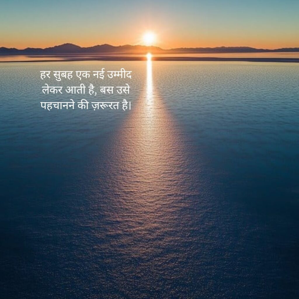 सुविचार गुड मॉर्निंग कोट्स इन हिंदी