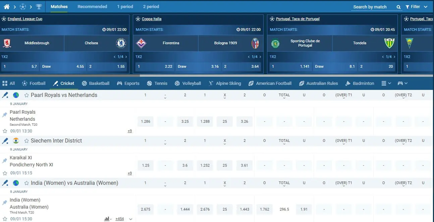How to Bet on Cricket on 1xBet – Bowler Stats, Extras, and Projections
